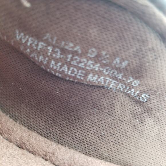 Bare Traps Brown Vegan Leather Mules Adjustable Buckle Shoes Size 9 1/2 M - Picture 6 of 7